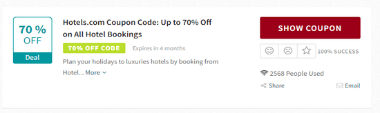 Show Hotels.com Promo Code